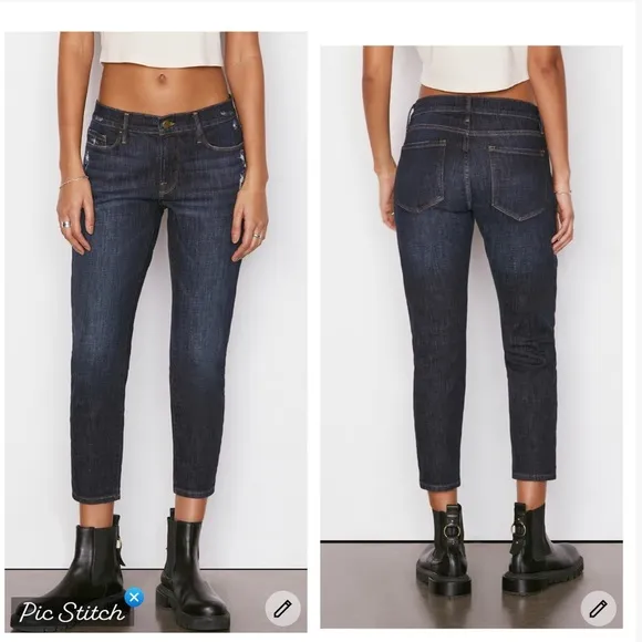 Frame Le Garçon Crop in Covant - Image 2