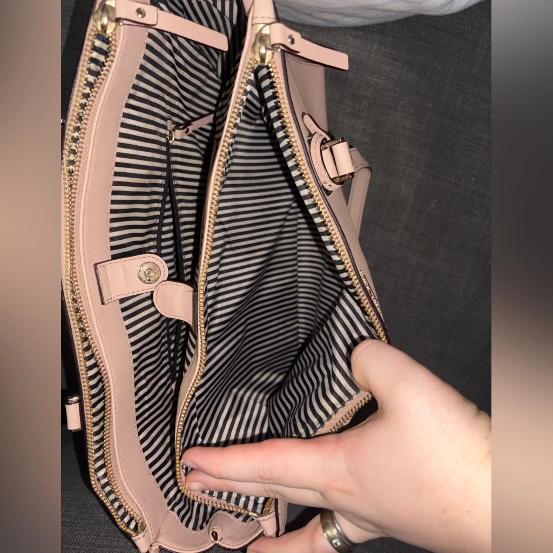 Kate Spade Cameron Street Jenson Tote in Toasted Wheat Saffiano Leather - Image 9