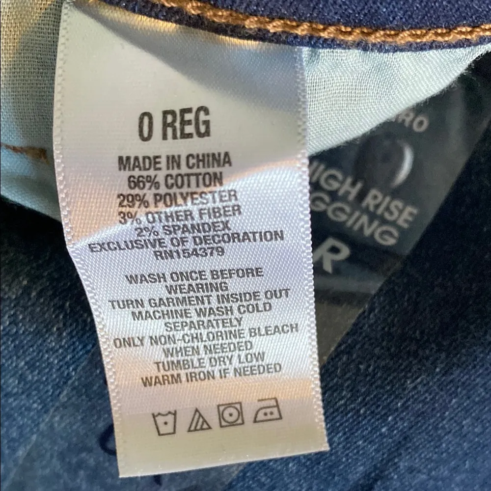 Aero Size 0 Regular Women's Teen Girl Dark Blue High Rise Jeans New with tag NWT - Image 9