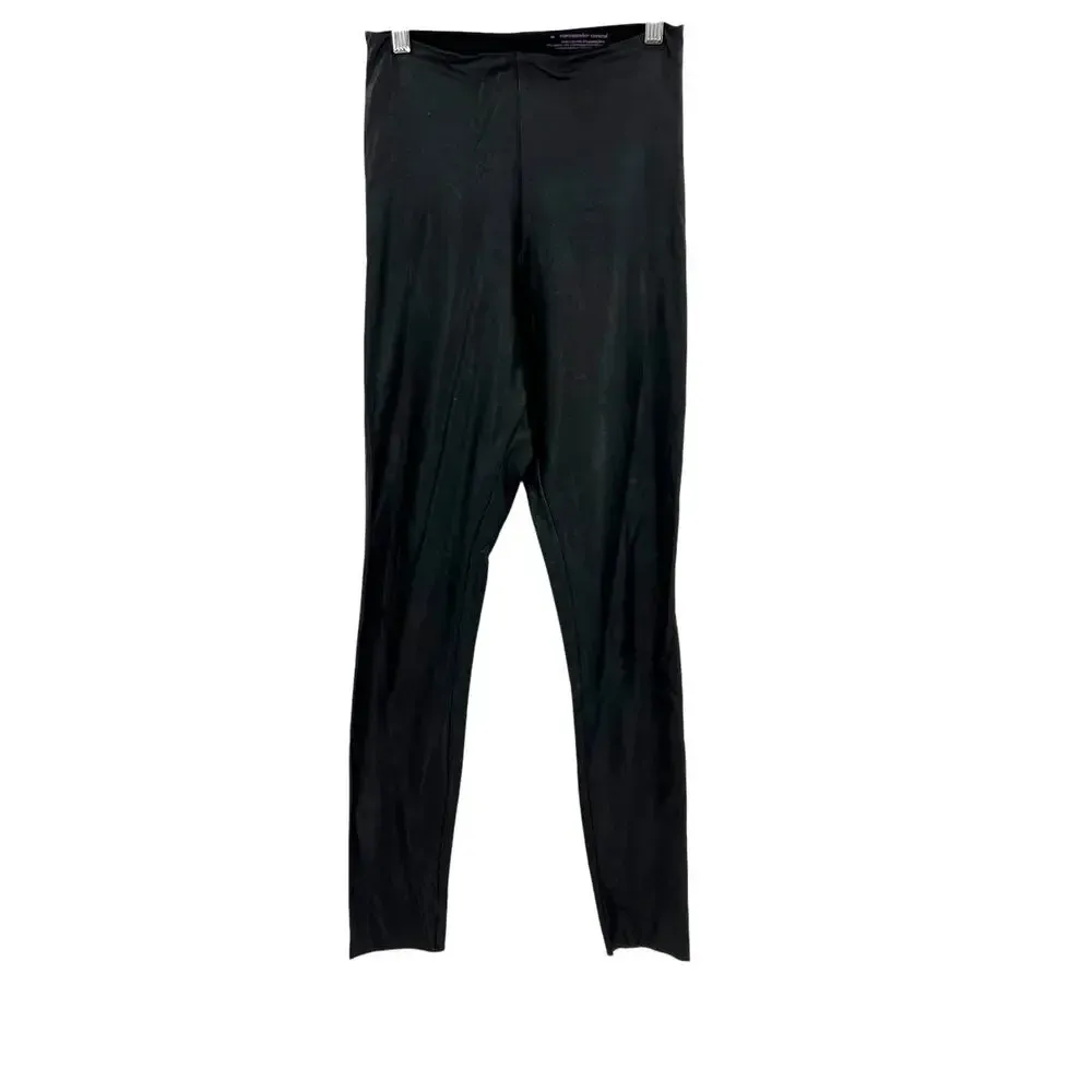 Commando Control‎ Faux Stretch-Leather Leggings In Black Size Medium - Image 3