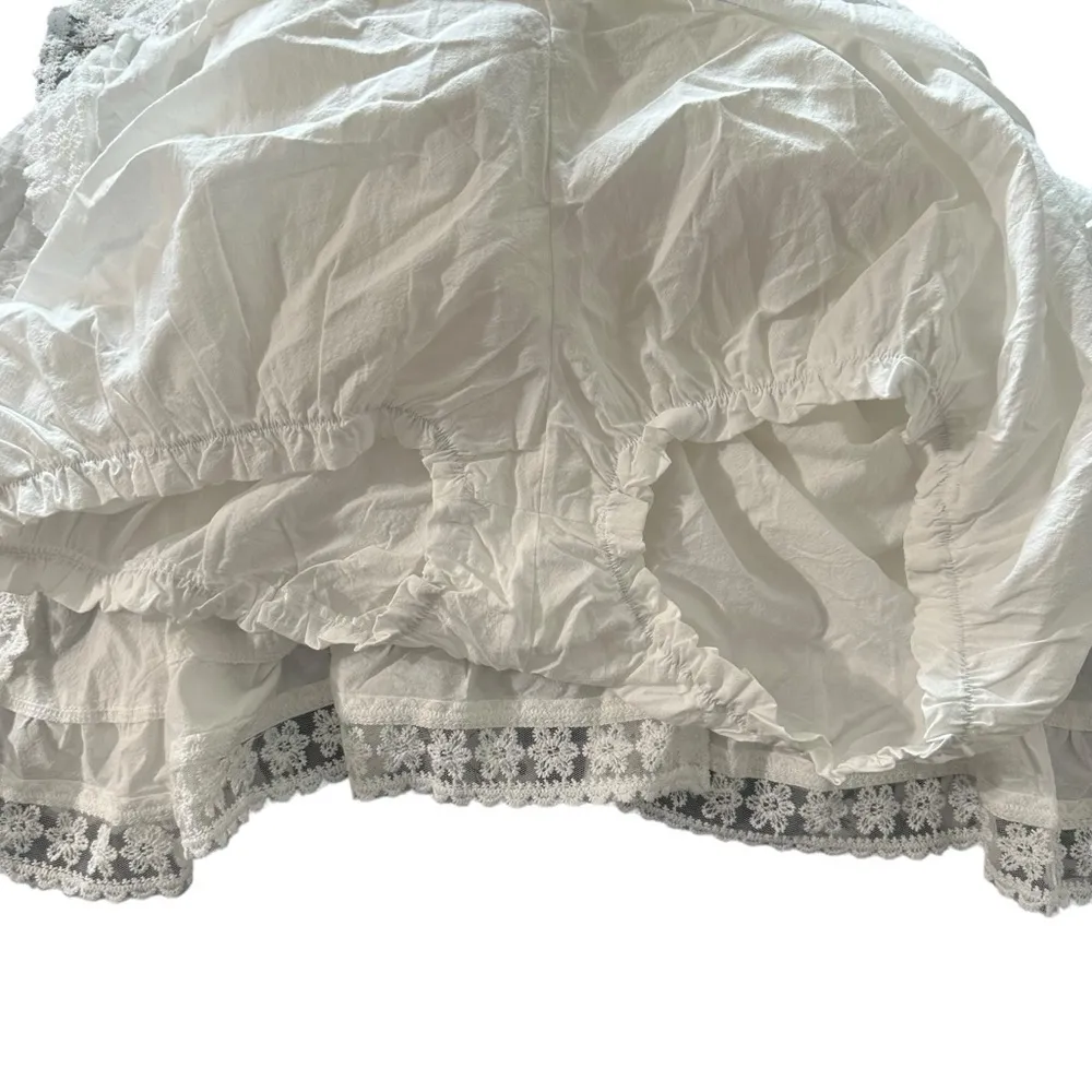 Gacaky Women's Summer Casual Sleeveless Rompers Ruffle Flowy Boho Sun Dr… White Size XL - Image 6