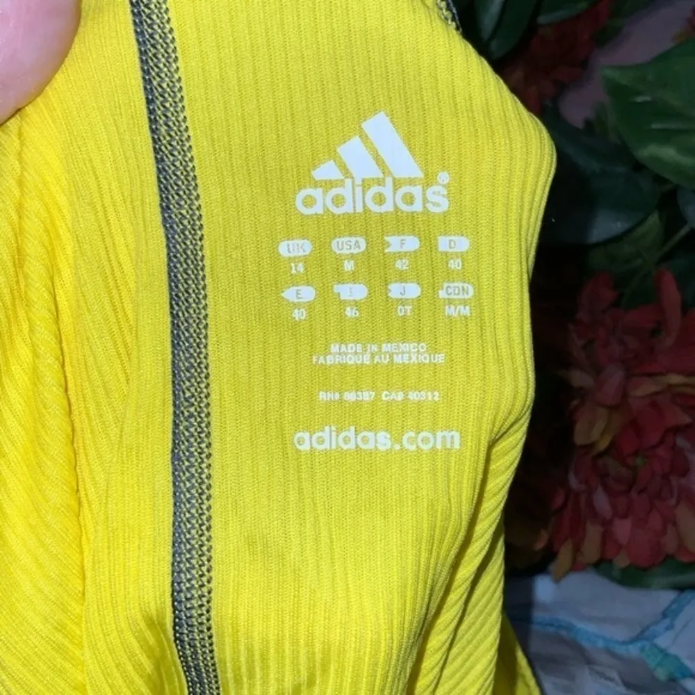 Adidas Canary Yellow Razorback Womens Athletic Tank M - Image 5