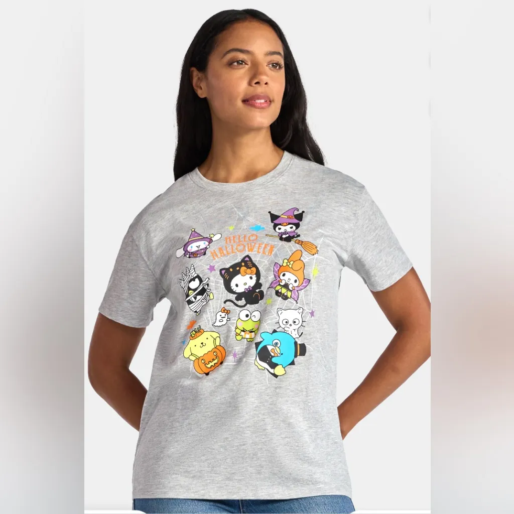 HELLO KITTY & FRIENDS Womens T-Shirt Size XXS 00 Short Sleeves New - Image 2