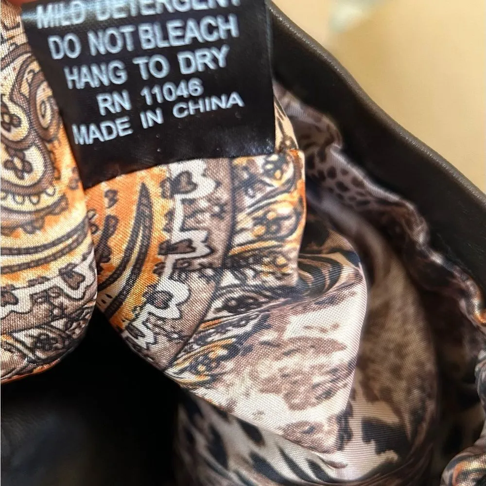 Montana Company Brown Faux Leather Western Jacket Size Small New with tags - Image 10