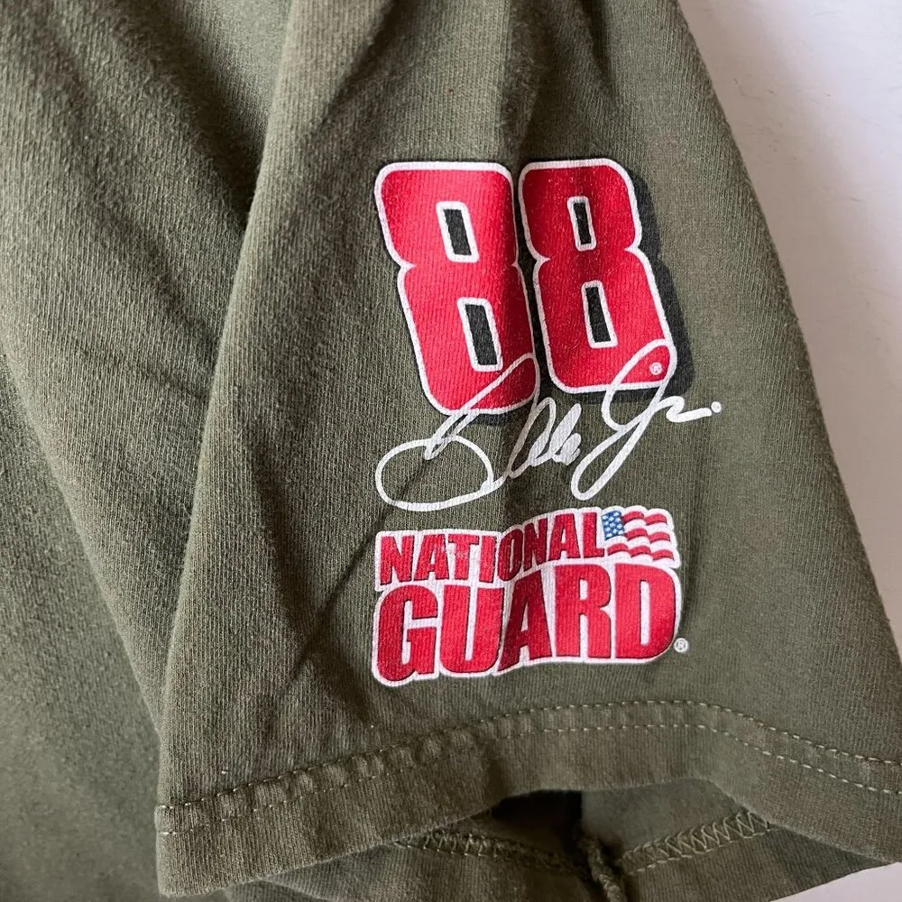 2014 Superman Hall of Heroes Dale Jr T Shirt Green Large L Graphic Tee Solid - Image 16