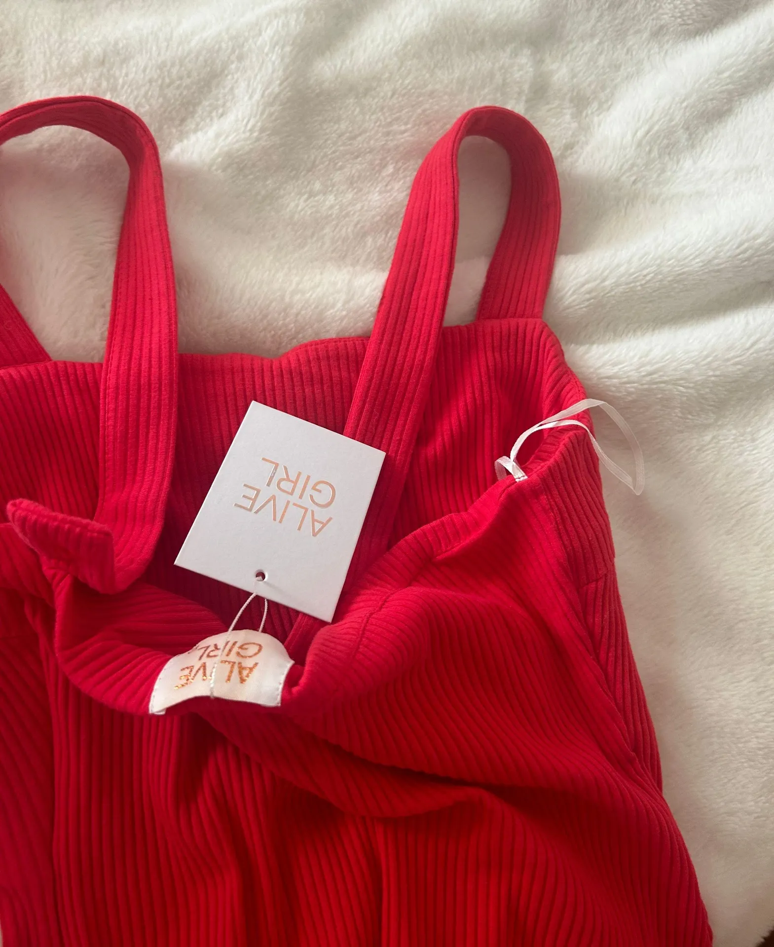 Red Tight Dress Size M - Image 3