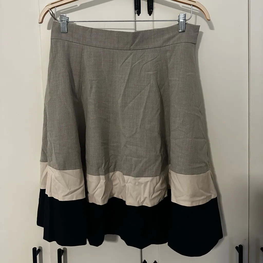 Amanda & Chelsea Colorblock Gray and Black Women's Skirt Size 12 - Image 2