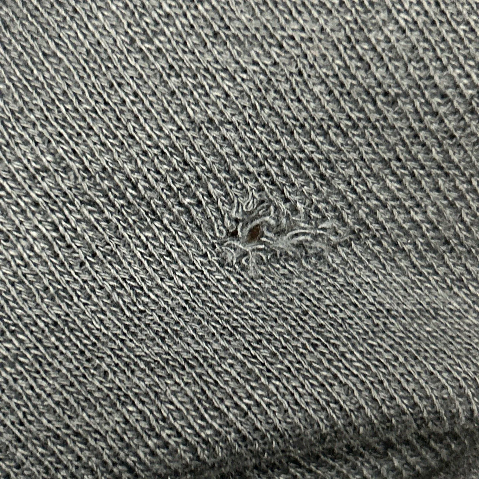 Ulla Johnson Alair Crewneck Washed Fleece Sculpted Sleeve Navy Medium **HOLE* - Image 8