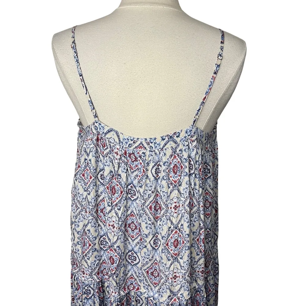 NEW‼️HERSY Tiered Maxi Dress‎ with Adjustable Spaghetti Straps, LARGE Tan - Image 5