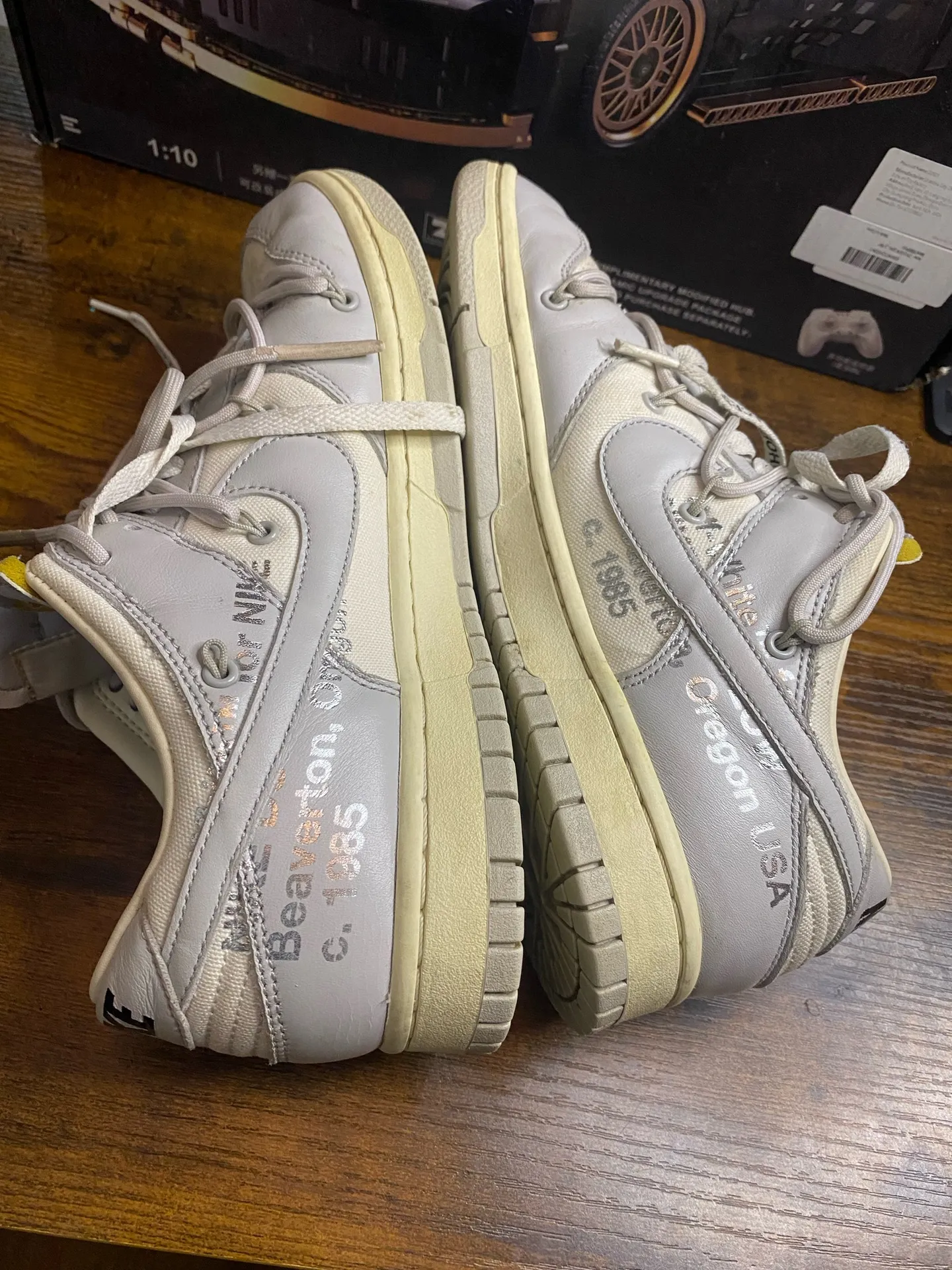 Nike Dunk Low x Off-White Lot 29 of 50 “Sail/Neutral Gray” DM1602-103 Men’s 8.5 - Image 5