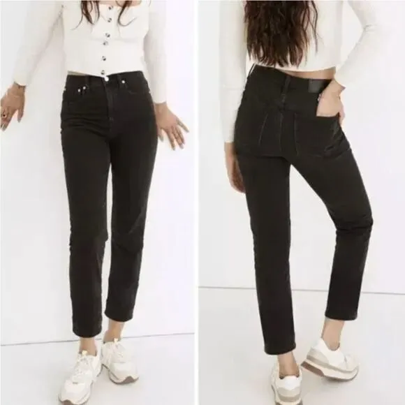 NEW Madewell Classic Straight Jeans in Lunar Wash,‎ 35 - Image 2