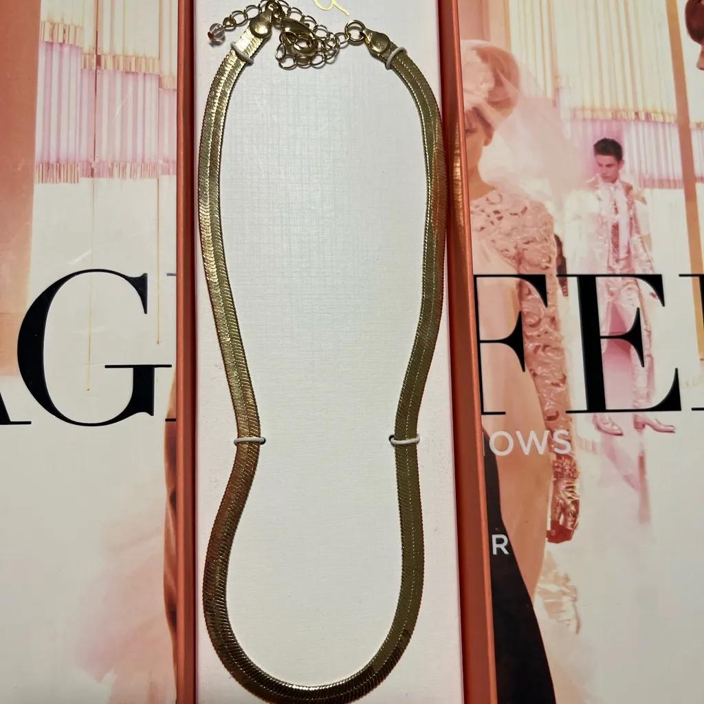 Gold tone House of Harlow chain - Image 4