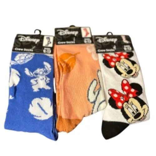 Disney Mickey & Friends Blue Sweatshirt + BONUS Disney‎ 3 Sock Bundle – XL Top - Image 3