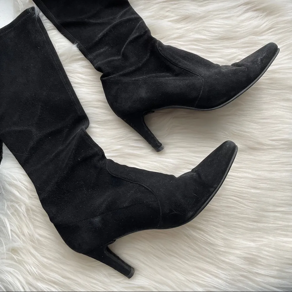 Stuart Weitzman  Pull On Suede Boots - Image 81