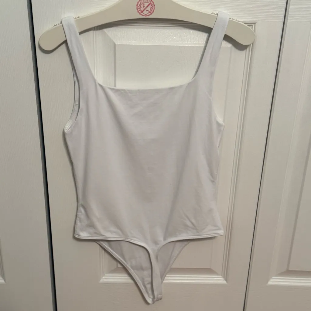 Aritzia Babaton Contour Tank Bodysuit in White - Image 3