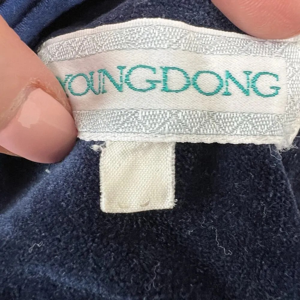 70s Young Dong S Small Maxi Dress Renaissance Boho Cottagecore Whimsy Fairycore Blue - Image 11