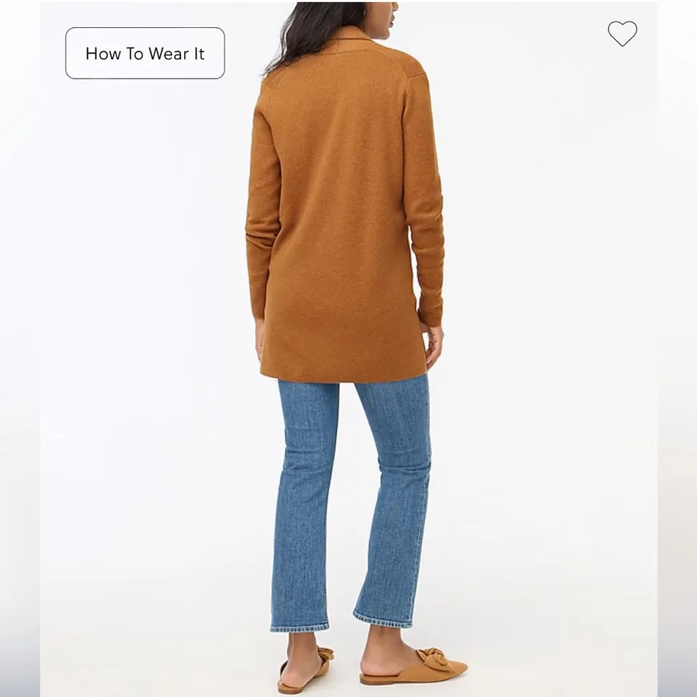 J. Crew Factory NWOT Sweater Blazer Tan X - Image 2