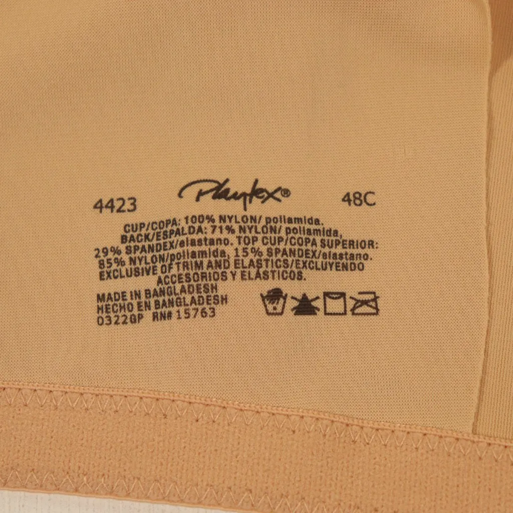 NWT Playtex Secrets Front Close Underwire Nude Bra Size 48C #US4423 - Image 5