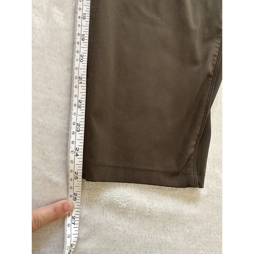 Lululemon Essential High Rise Trouser Pant SZ 8 Women In Dark Olive Athleisure Green - Image 4