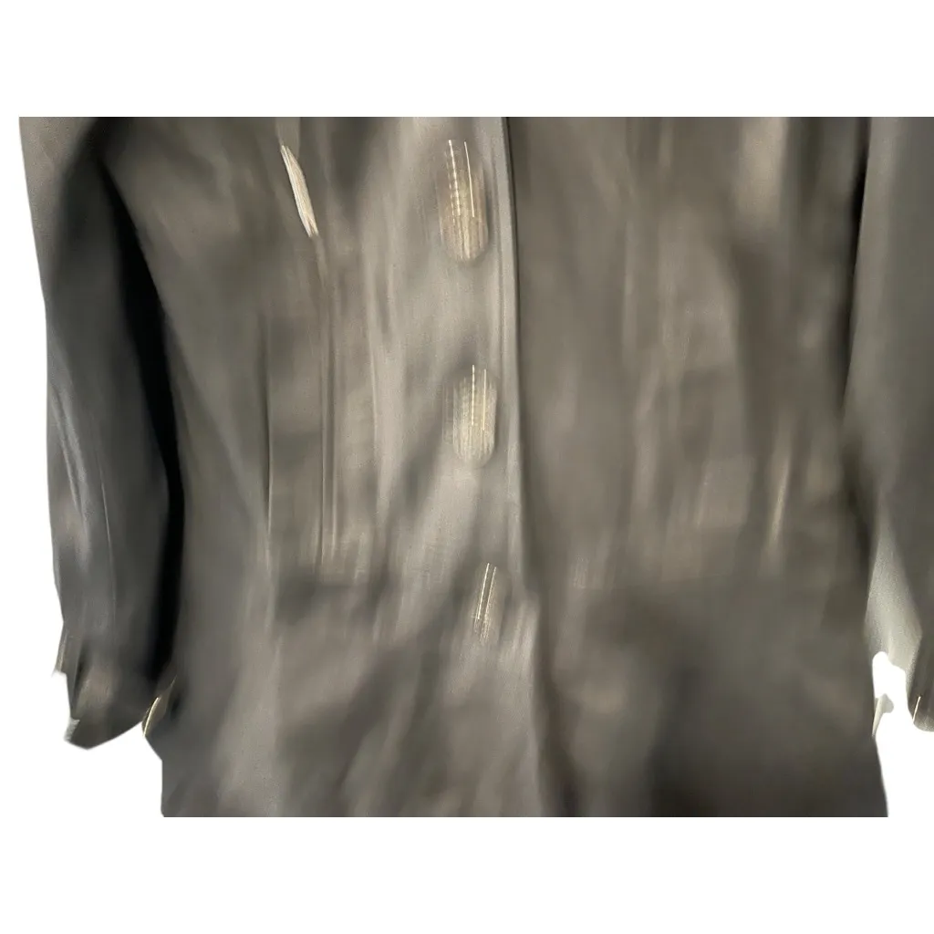 Vintage Y2K Guess Leopard Print Nylon Belted Hooded Trench Coat Size Large Black - Image 5