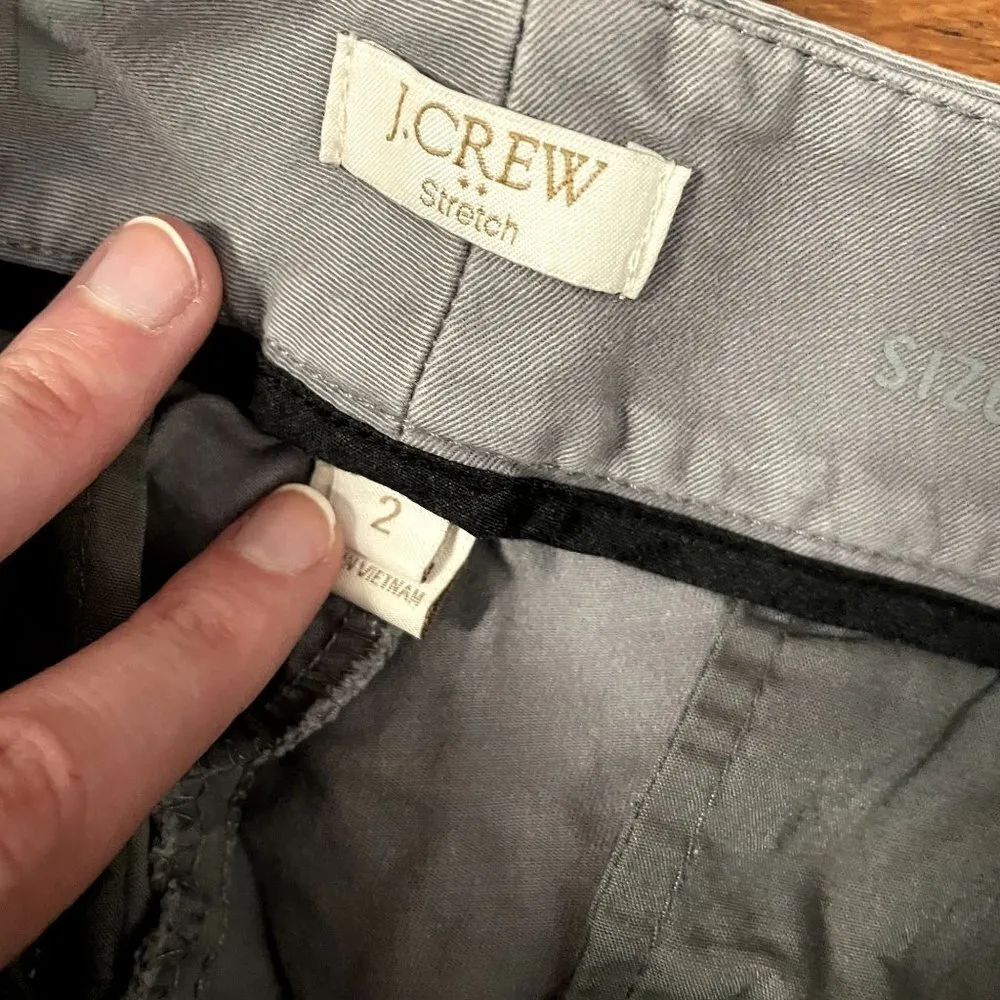 J.Crew stretch light gray trousers comfortable cargo pockets lightweigh - Image 4