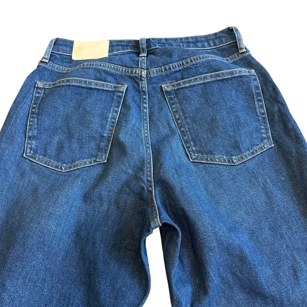 Everlane The Curvy Cheeky Jeans Dark Wash Straight Leg Organic Cotton Size 29S - Image 7