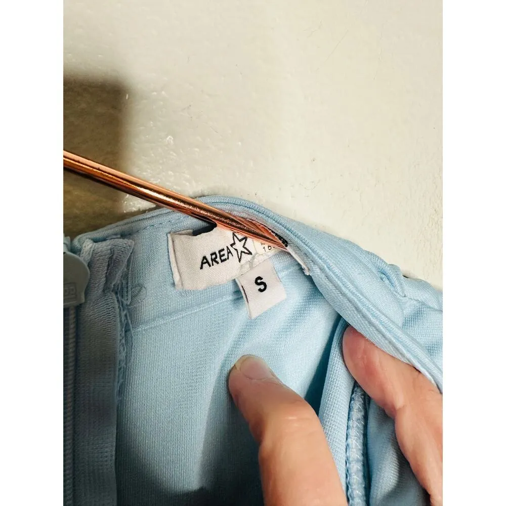 AREA STARS Light Blue Ruffle Sleeve V - Image 12