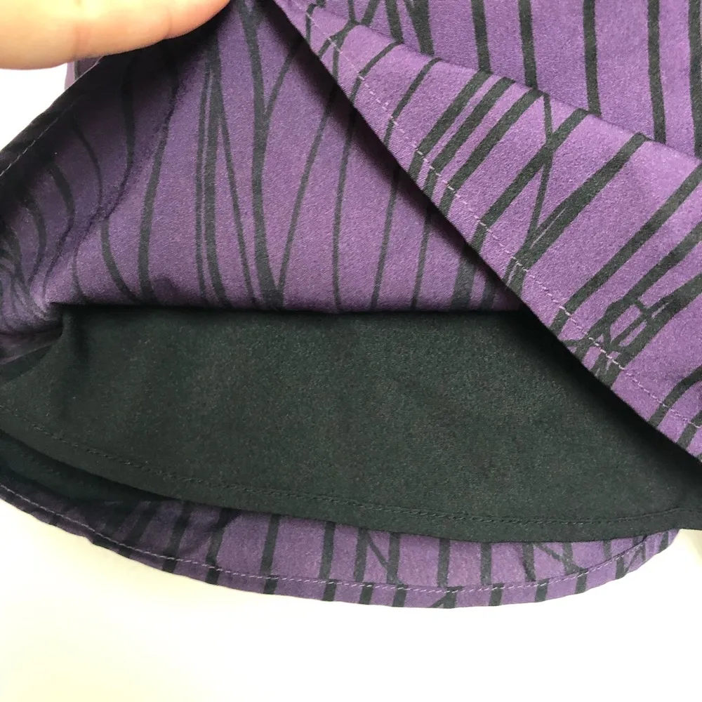 W118 by Walter Baker Purple and Black Racerback Swing Tank - Image 6