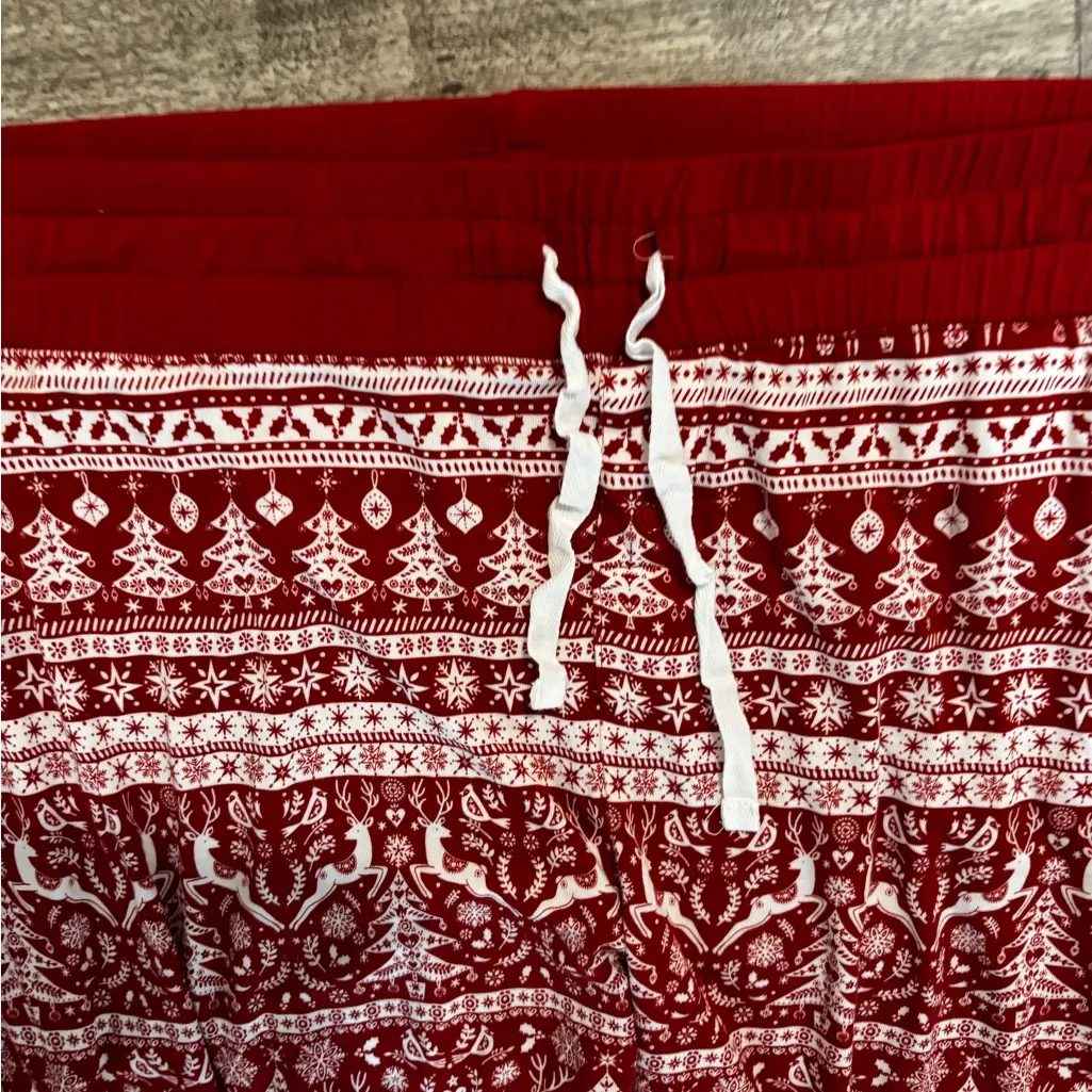 Little Sleepies Reindeer Cheer Women’s Large pajama set Red - Image 4