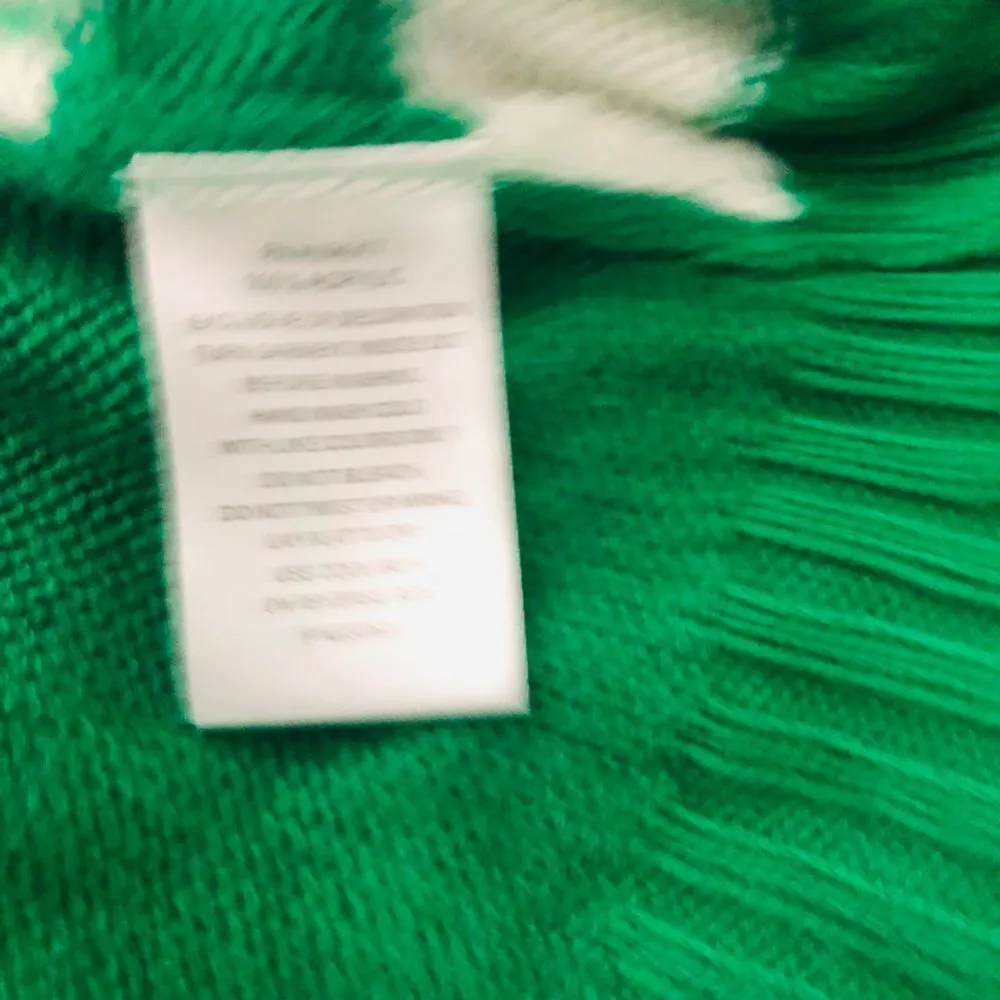 tiara international elf green white Christmas sweater w jingle bells - Image 10