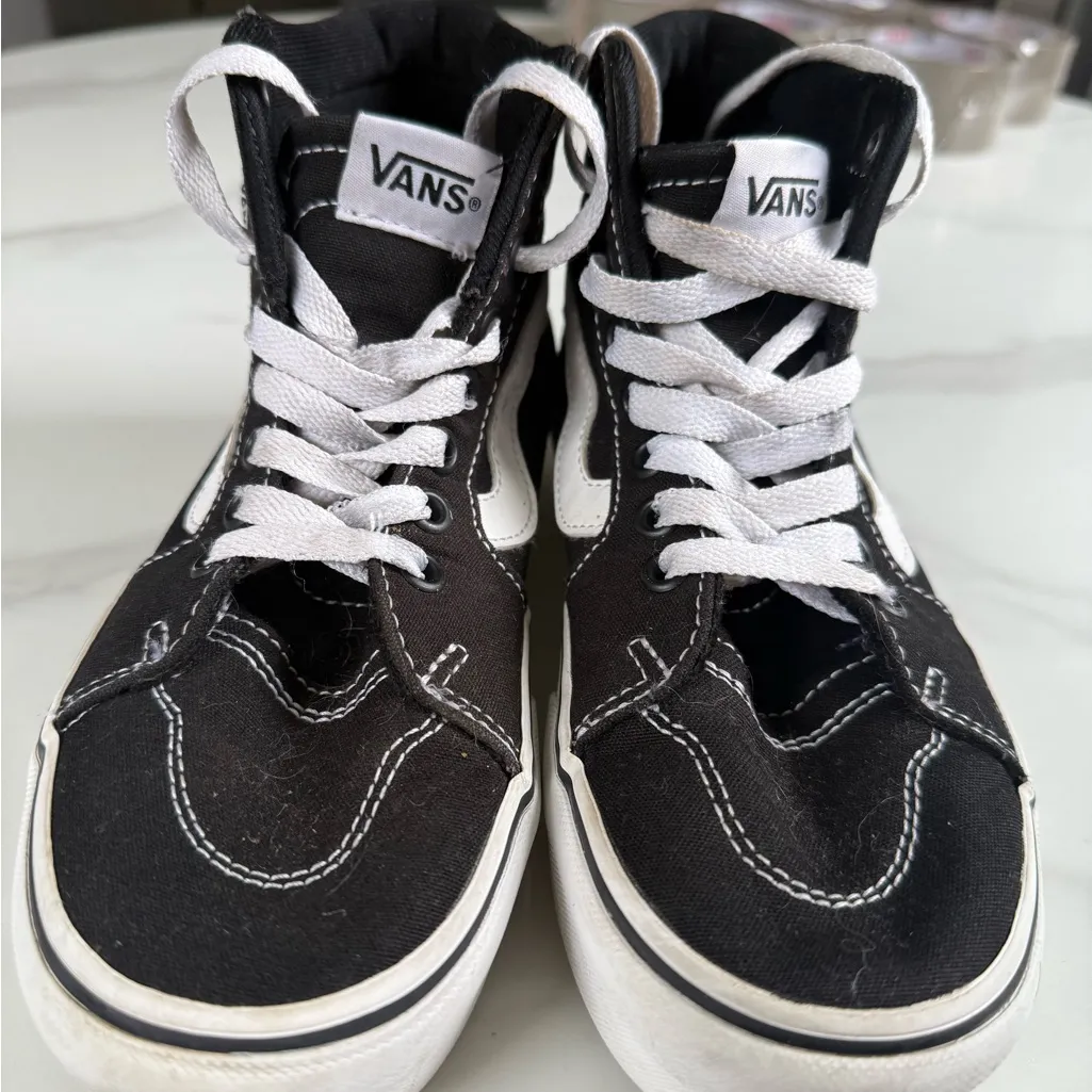 Vans Classic Black and White High-Tops - Image 4