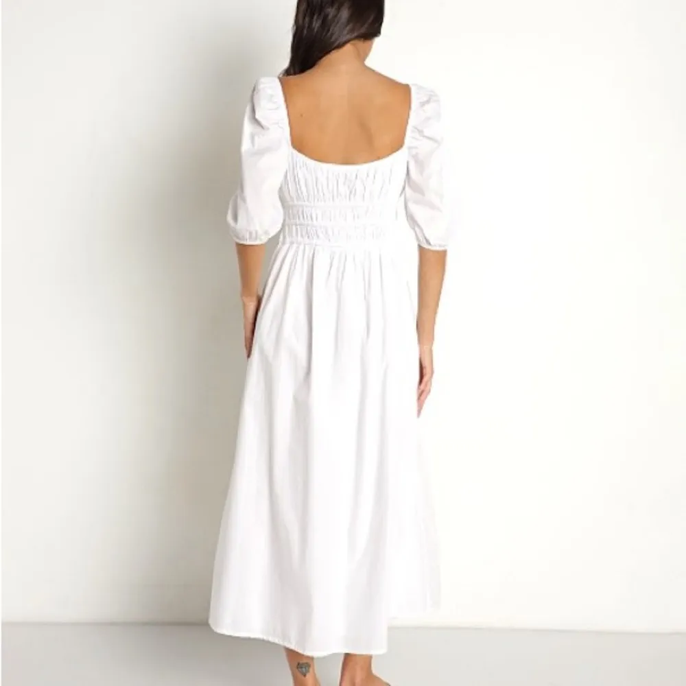 Harmonita Midi Dress White Poplin, size XS - Image 5