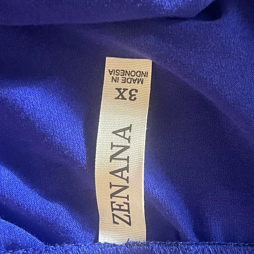 Zenana Women's Plus Size 3XL Blue Skirt Drawstring Pockets Tulip Hem NWT - Image 5