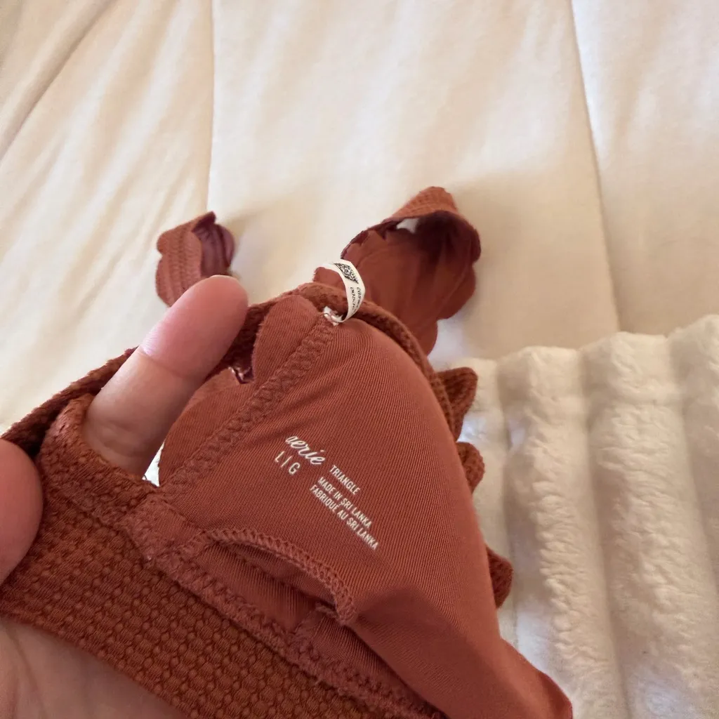 Aerie Scalloped Rust Bikini Set - Image 3