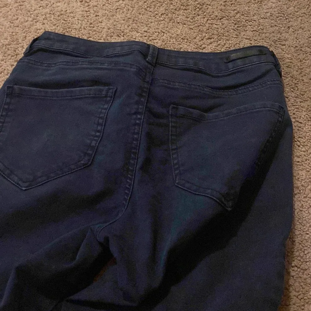 Zara basic denim moto jeans 6 - Image 7