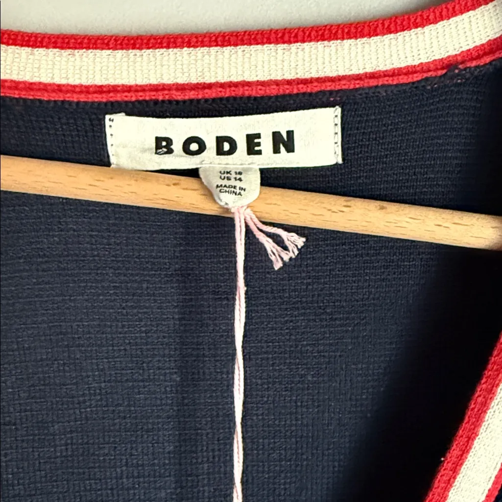 NEW Boden Holly Longline Jacket 14 Blue - Image 9