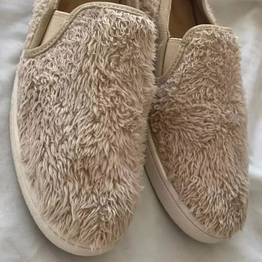 UGG Women’s Size 8 Ricci Plush Furry Slip On Faux Fur Loafers Sneakers 1019659 - Image 6