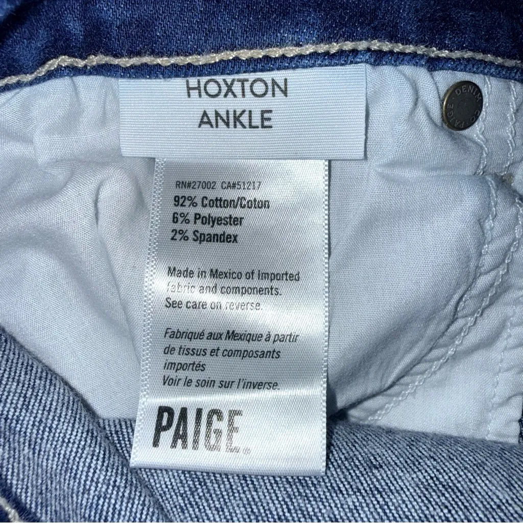 Paige Hoxton Ankle High Rise women’s Distressed Skinny Ankle Jeans Size 31 - Image 10