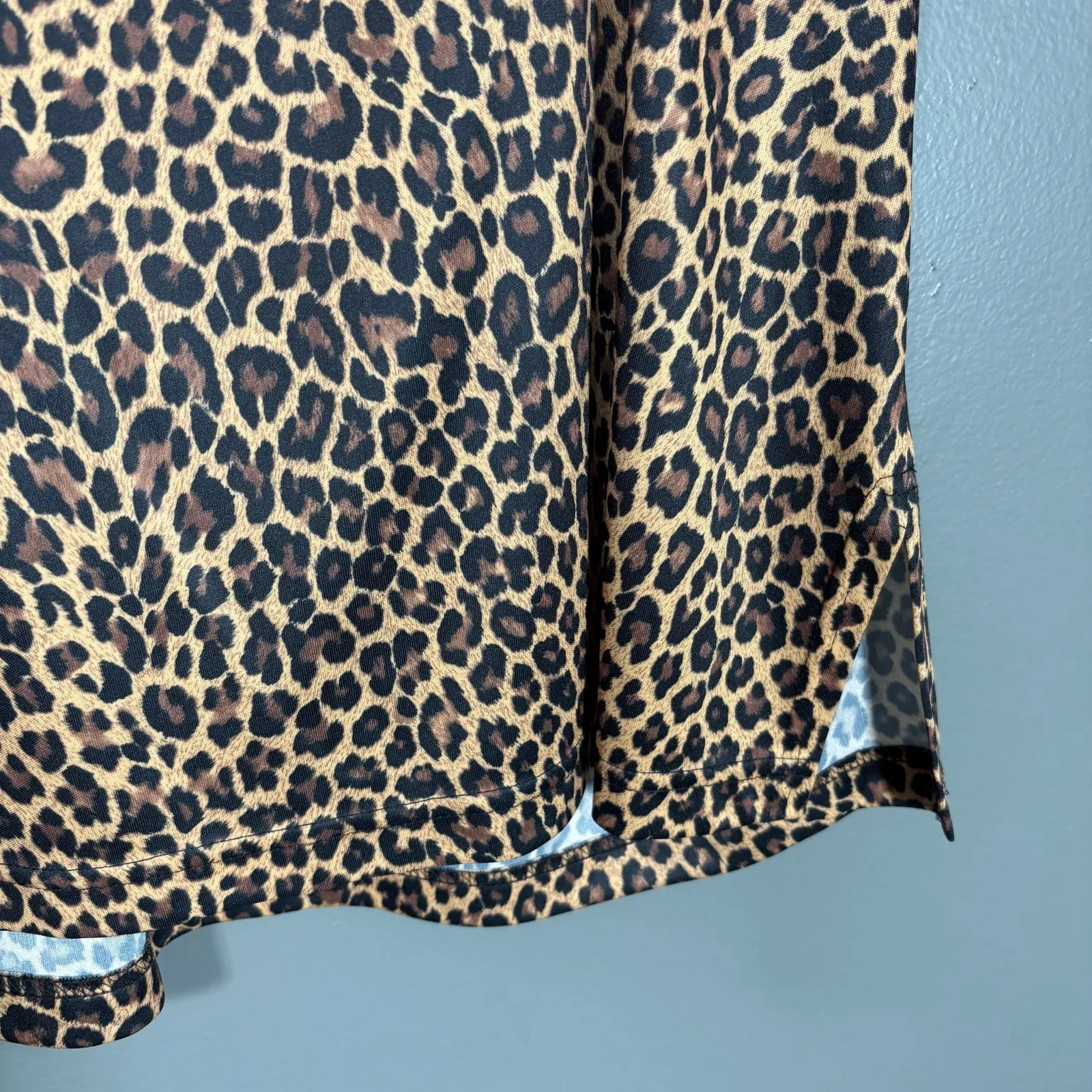 Essence By Mail Women's Vintage 90's Leopard Print Top - Image 3