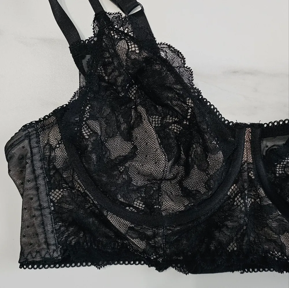 Torrid Dot Lace Underwire Bra - Image 6