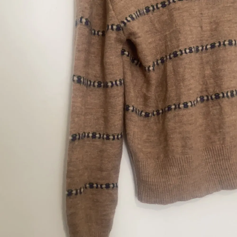 Gary Reed Vintage brown long sleeve v neck pullover sweater size large Tan - Image 2