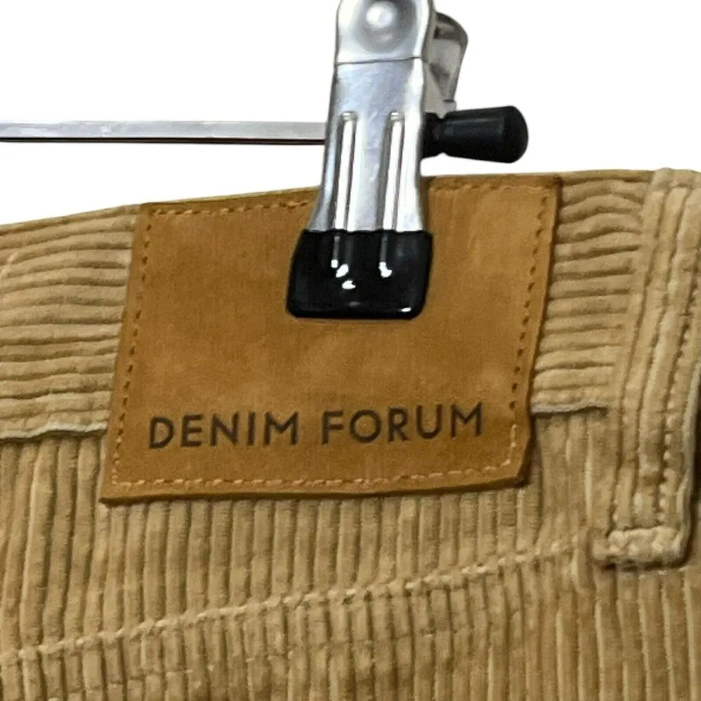 Aritzia Denim Forum Joni Corduroy Pants Women’s Size 27 Tan High Rise Loose Fit - Image 9