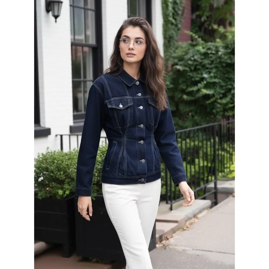 NWT Current/Elliott The Corset Trucker in Hearst Denim Jean Jacket 0 / XS $328 - Image 2