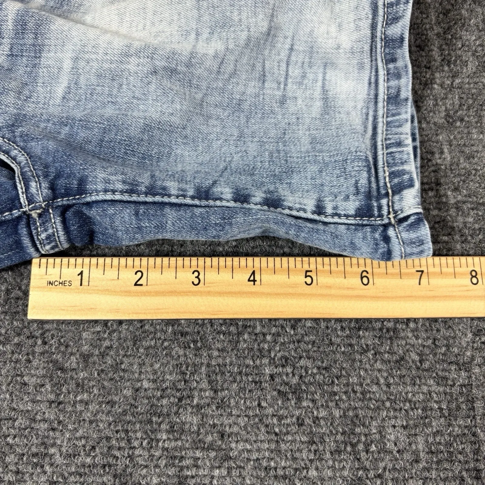 Buckle BKE Payton Shorts Womens 27 Fits 29x7 Distressed Denim‎ Jeans Medium Blue - Image 8