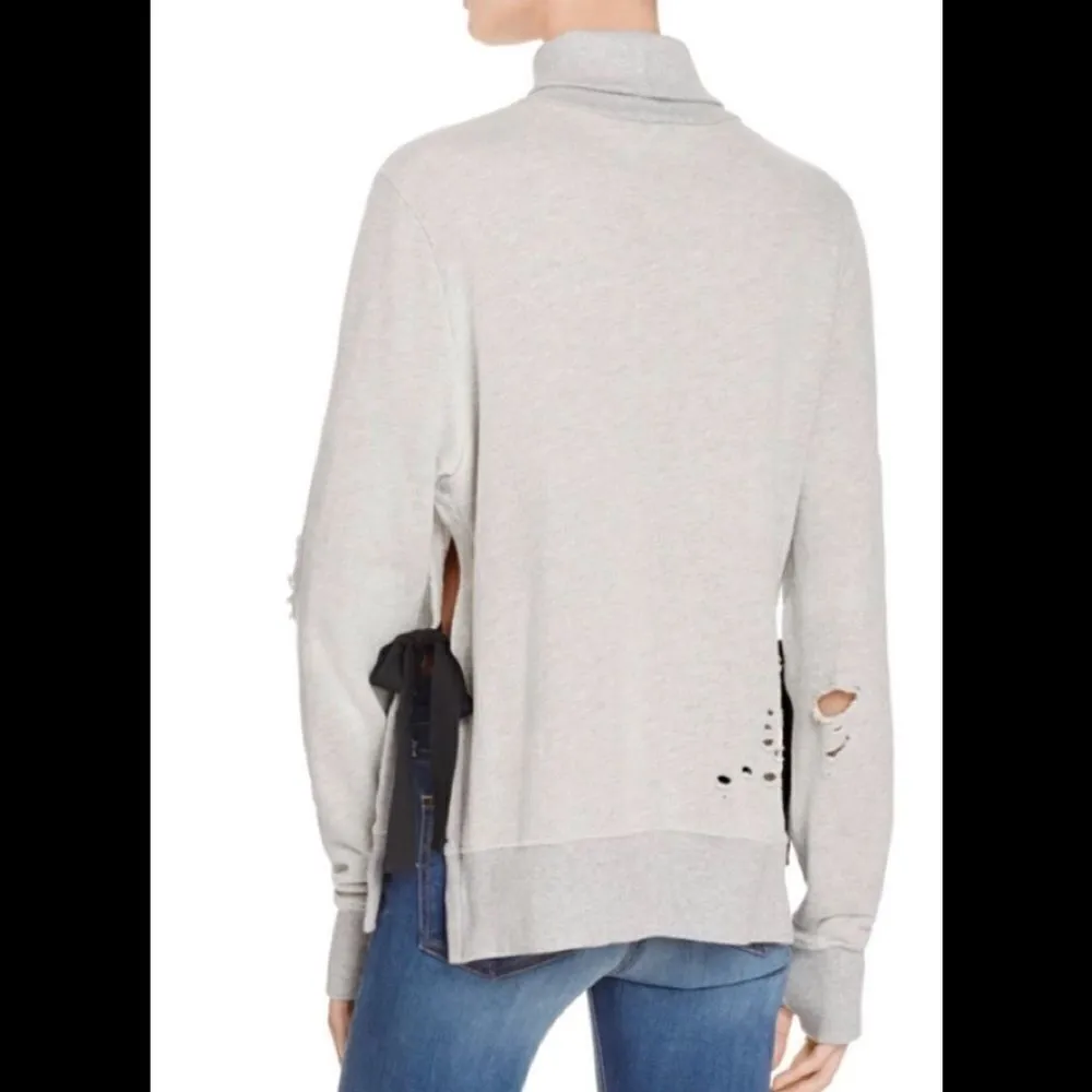 PAM & GELA side split destroyed sweatshirt. NWOT - Image 3