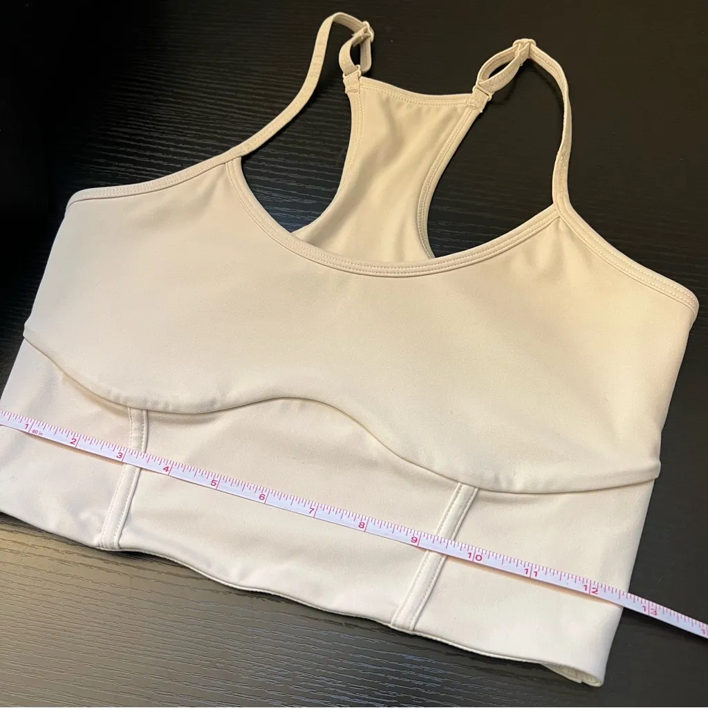 Blogilates Women's Corset Cropped Bralette Sports Bra Small Cream - Image 8