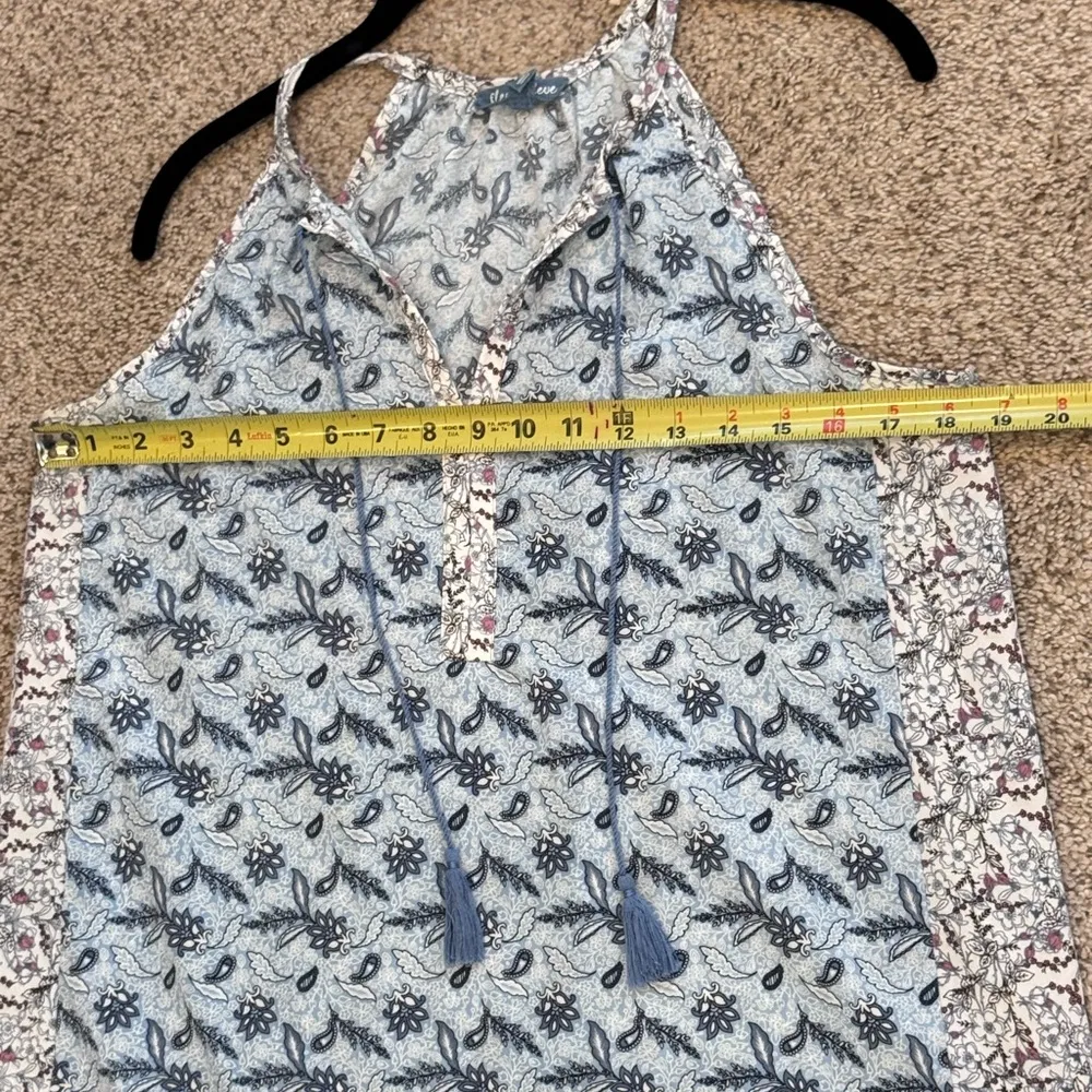 Fleur Bleue Bohemian Airy Floral Frenzy Blue Halter Festivalcore Coastal Vibes - Image 8