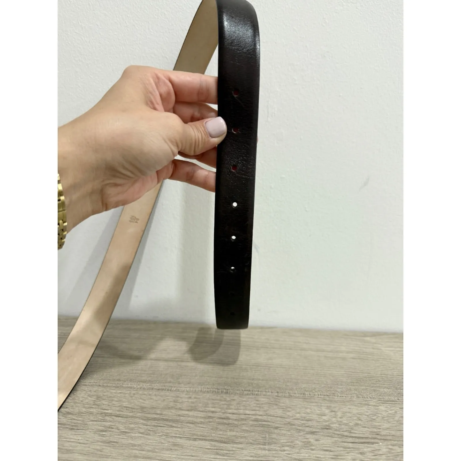 Roberto Cavalli Large Buckle Medium Width Leather Belt Black Size 54 / 105 - Image 4