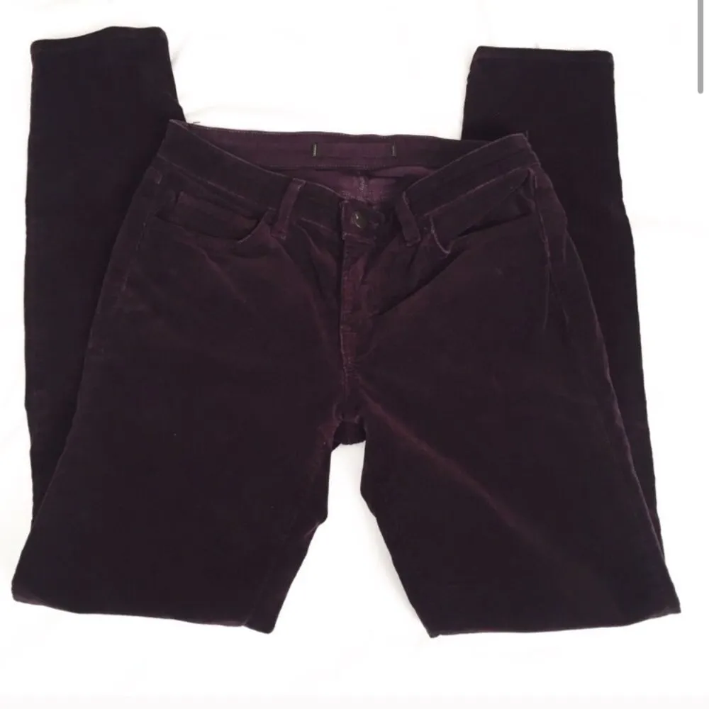 J Brand Mid Rise Corduroy Pants Sz 27 Skinny Jean Style - Image 2