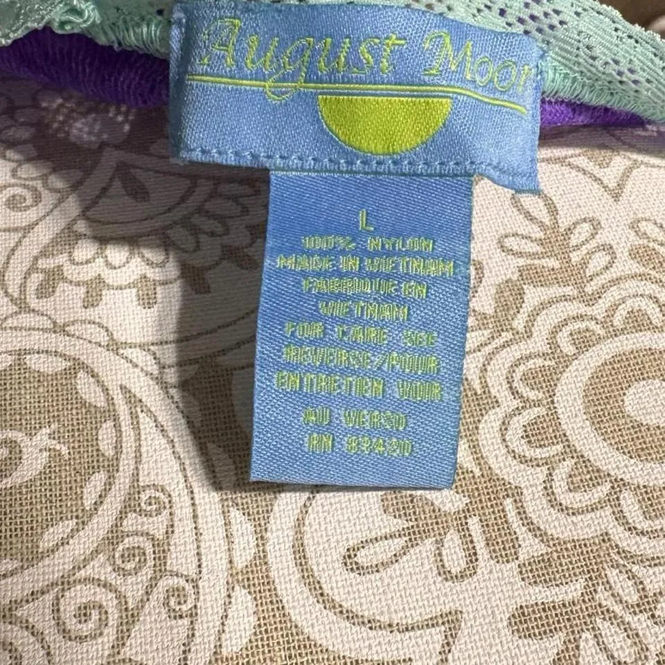 Y2K Fairycore Purple Mesh Lace Trim Cami Top | 2000s Indie Sleek Clubwear Tank Size L - Image 6